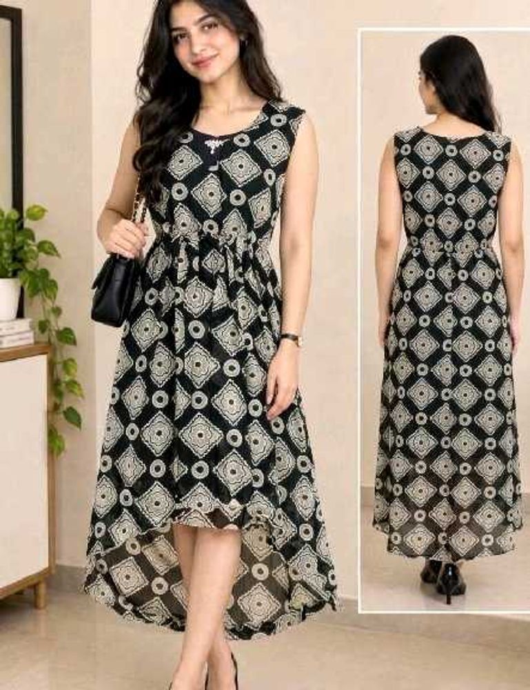 Patterned Mini Dress