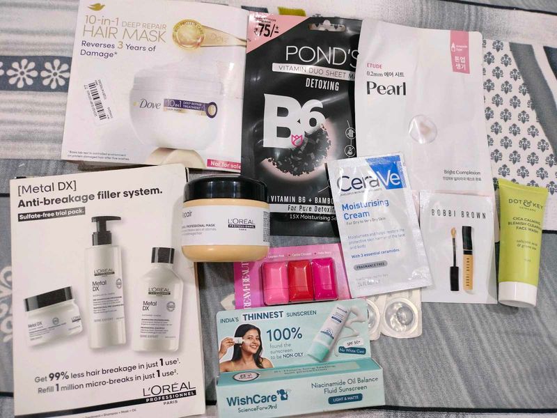 Bobbi brown, Etude , Cera Ve ,Ponds, Dove , dot&amp;ke