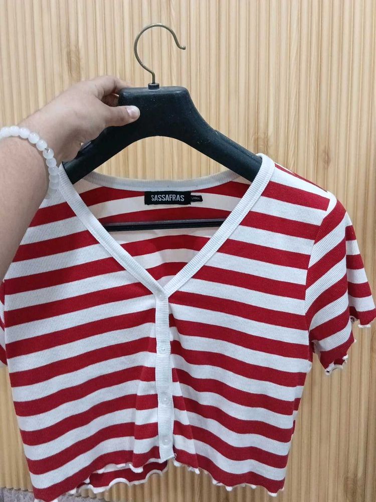 Striped Crop Top