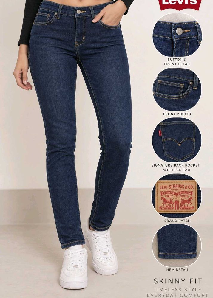 Levi's Skinny Fit Blue Jeans