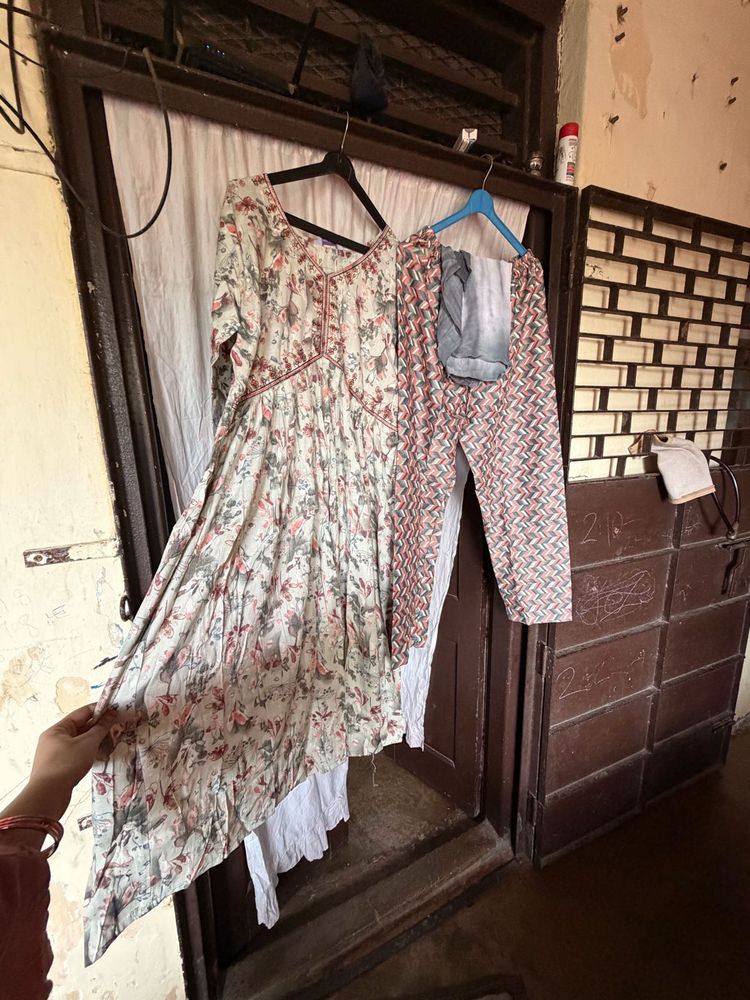 Floral Print Kurta Set