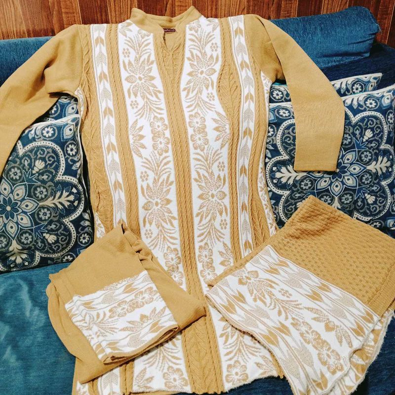 Woolen Kurti Set