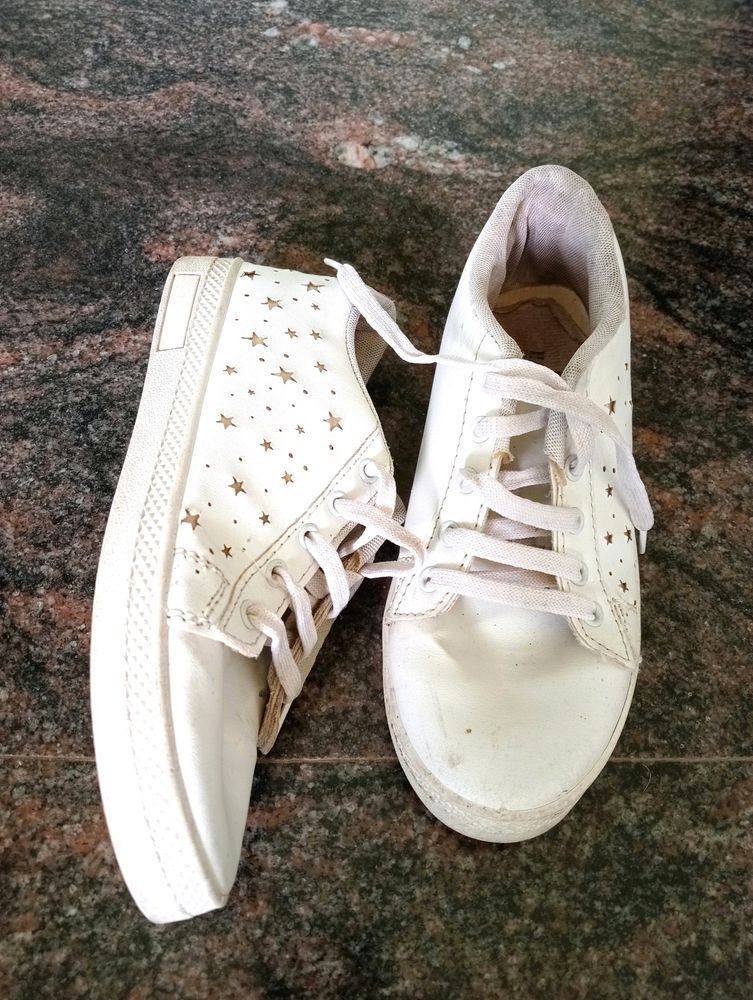 White Starcut Sneakers