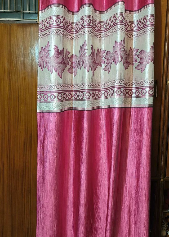 HEAVY DISCOUNT:5 Pcs BRIGHT PINK CURTAINS