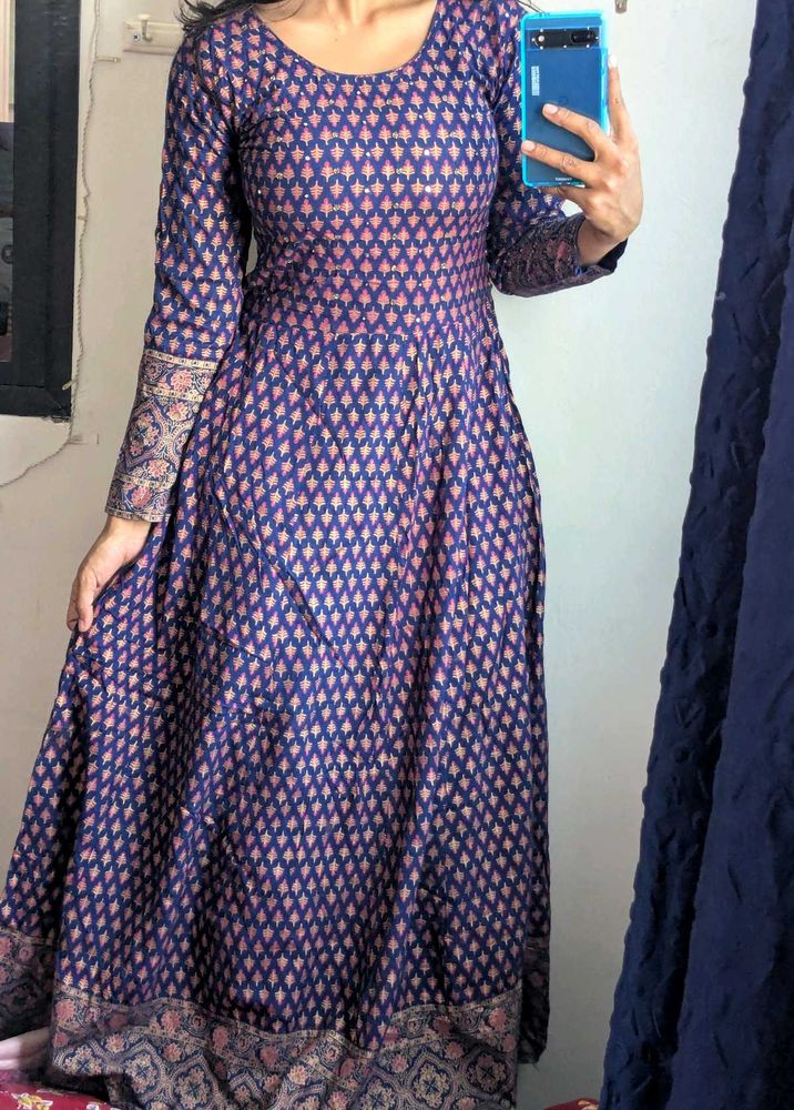 Elegant Patterned Ethnic anarkali dress