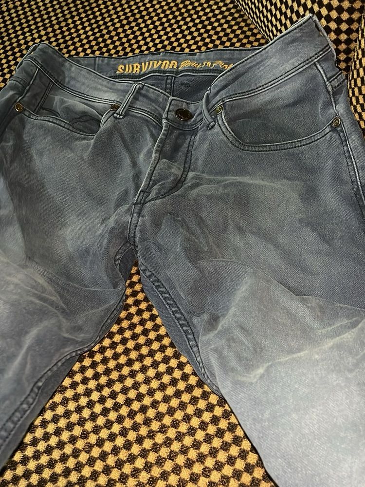 Stylish Blue Washed Jeans