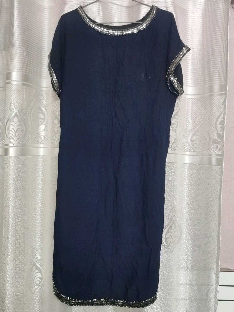 Sparkling Navy Blue Dress