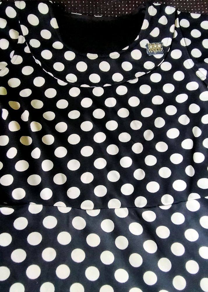 Beautiful Short Firock Black White