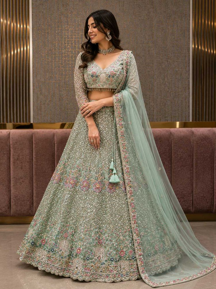 Designer Embellished Lehenga Choli Set