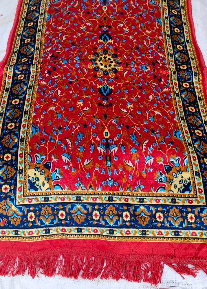 Red Floral Prayer Rug