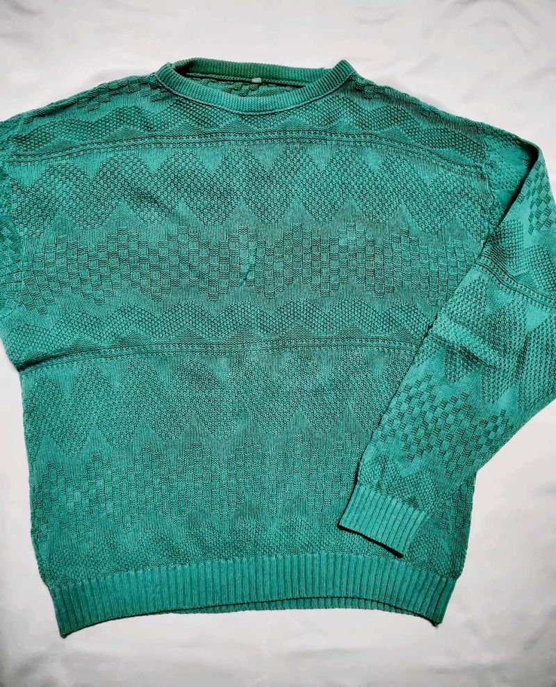Emerald Green Knit Sweater