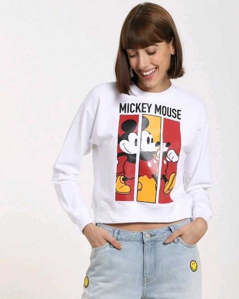 Bewakood Mickey Mouse Graphic Sweatshirt