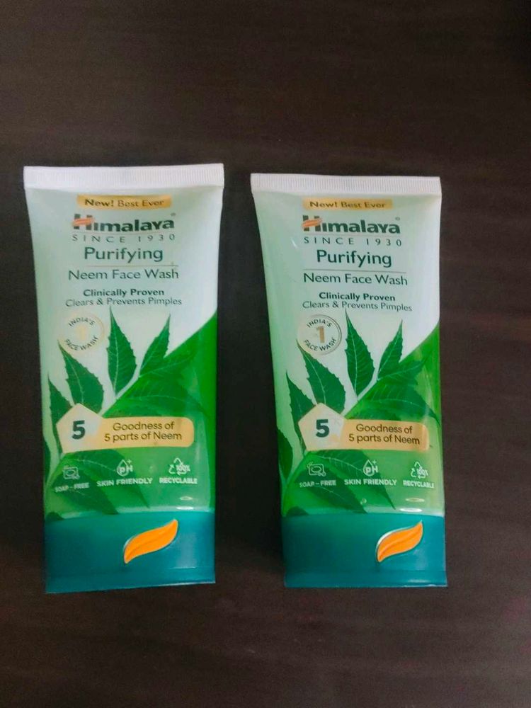Himalaya Purifying Neem Face Wash (2 Tubes)