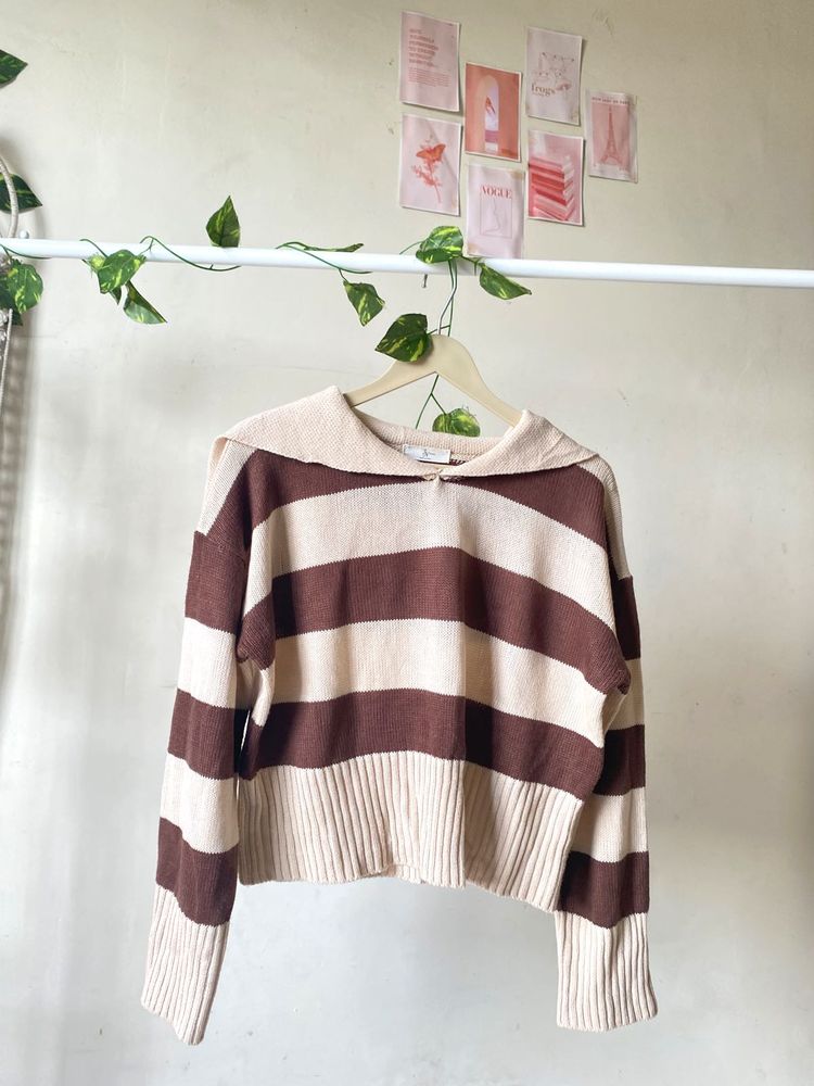 Striped Knit Sweater
