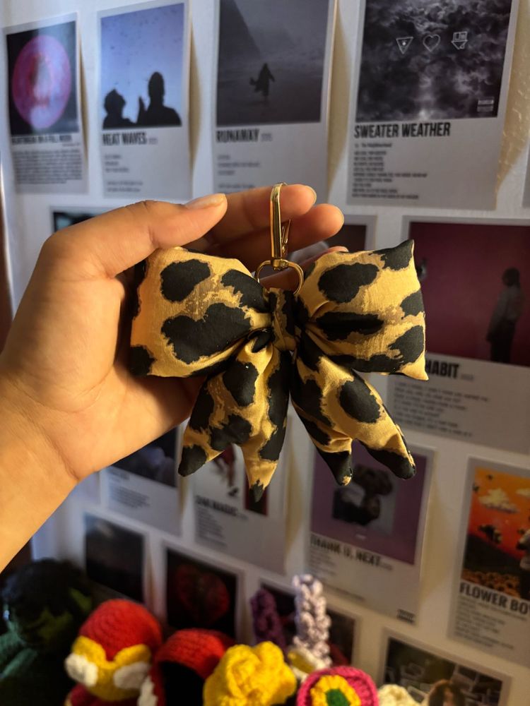 bow keychain charm for your bag