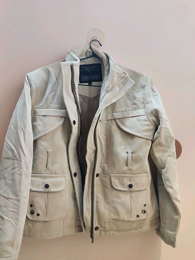 Women's Beige Corduroy Jacket