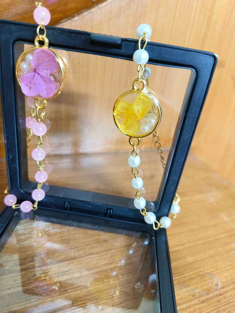 Dried Flower Resin breslet