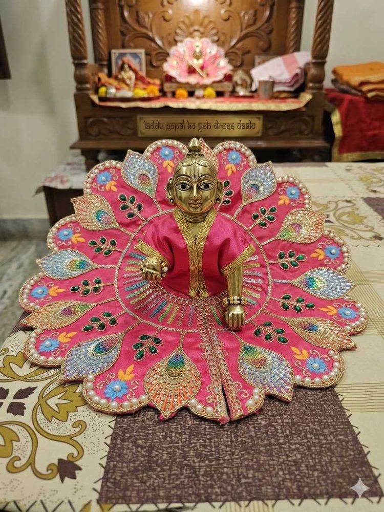 Exquisite Deity Dress for Lord Krishna
