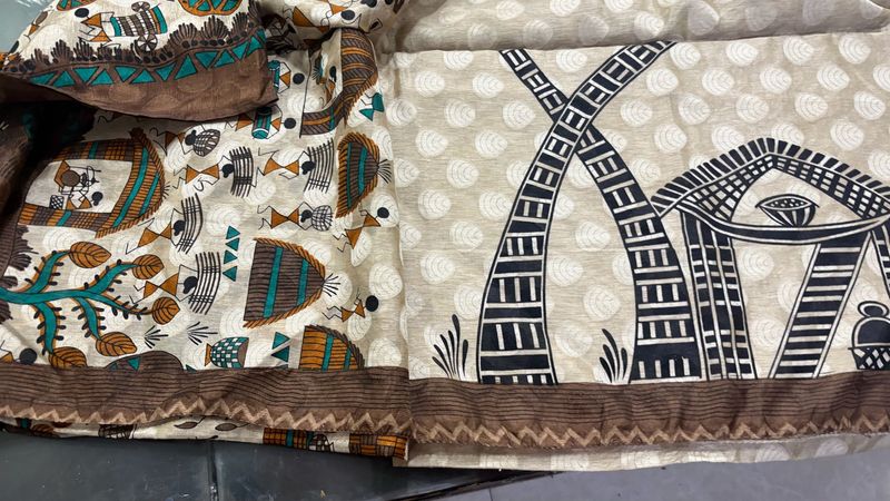 Unique Ethnic Saree with Tribal Prints