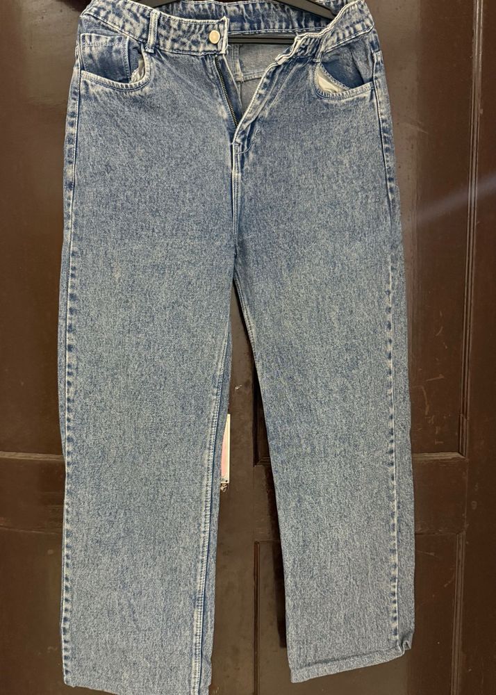 Wide Leg Denim Jeans