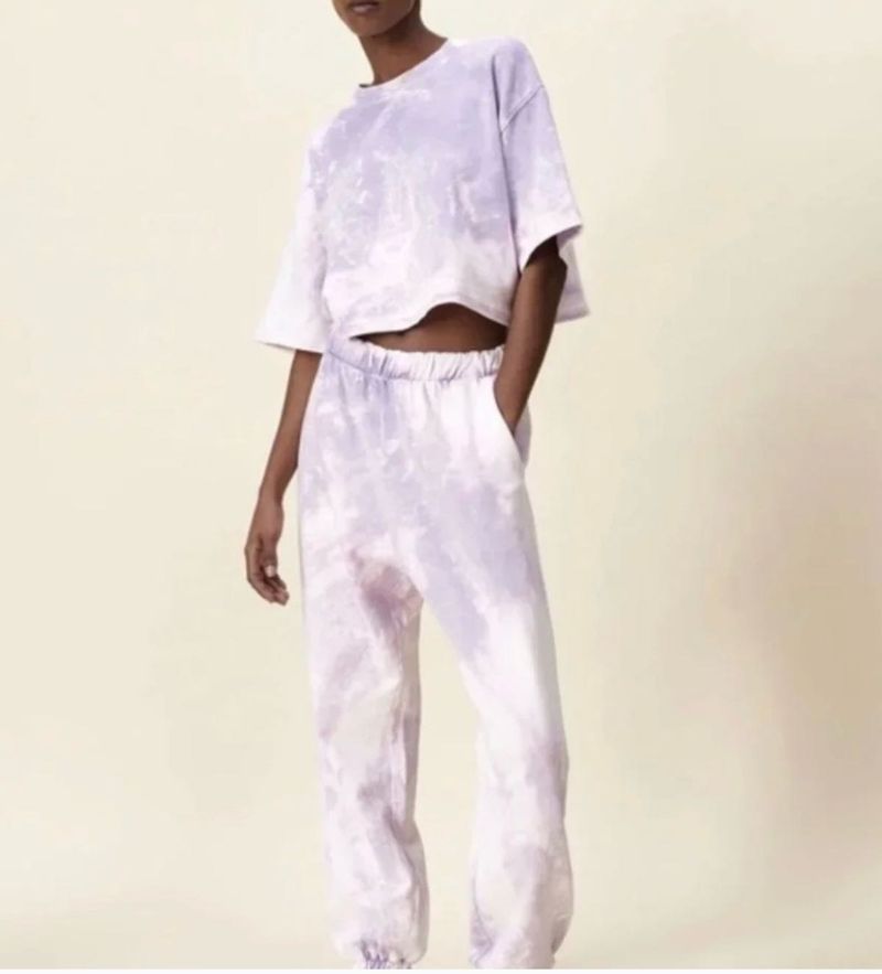 ZARA Lavender Tie-Dye Joggers👾