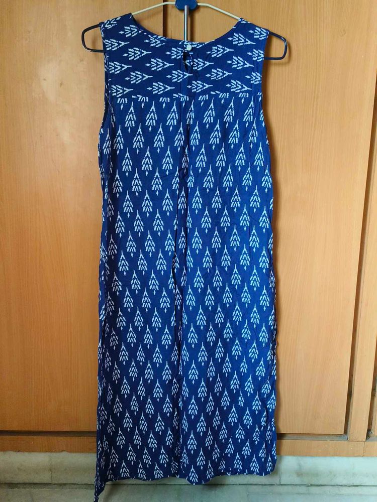 Stylish Blue Ikat Kurta