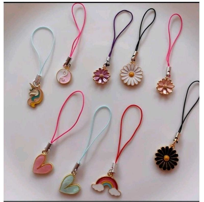 Cute Charms for Phone or Bag (set of 3)