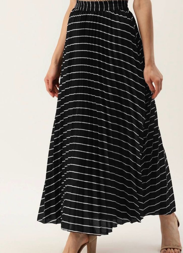 Women Striped Pleated Skirt(CLEARING MY STOCK)