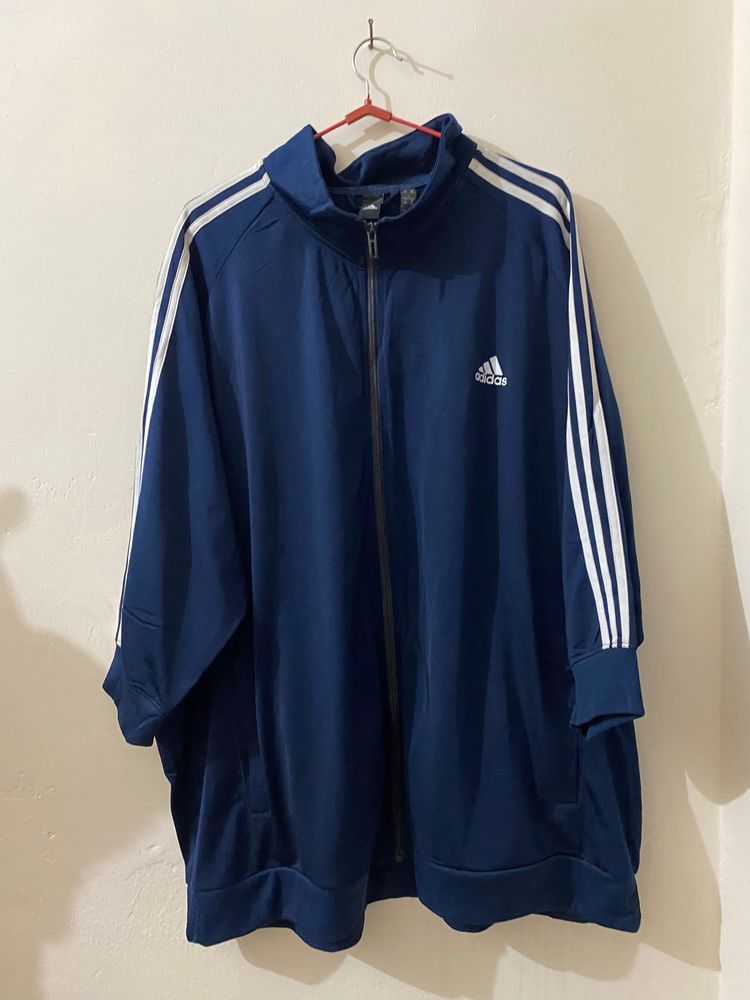 Oversized Navy Blue adidas Track Jacket