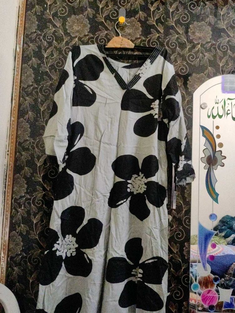 Floral Print Kurta