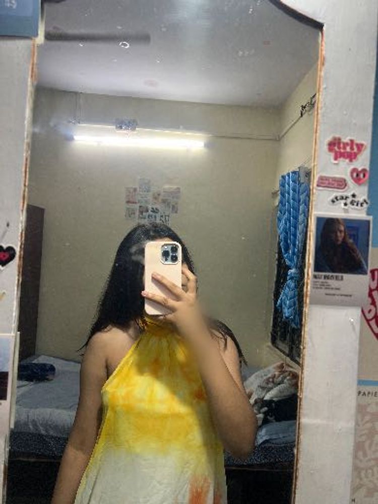 Tie-Dye Halter Neck Dress