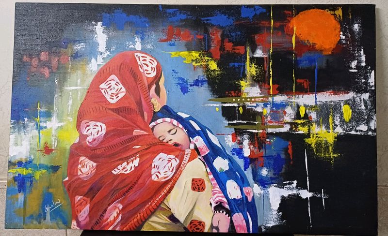Mother and Child Painting