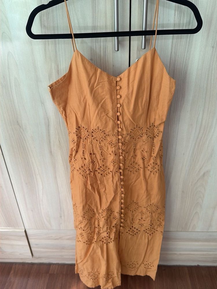 Mustard summer dress