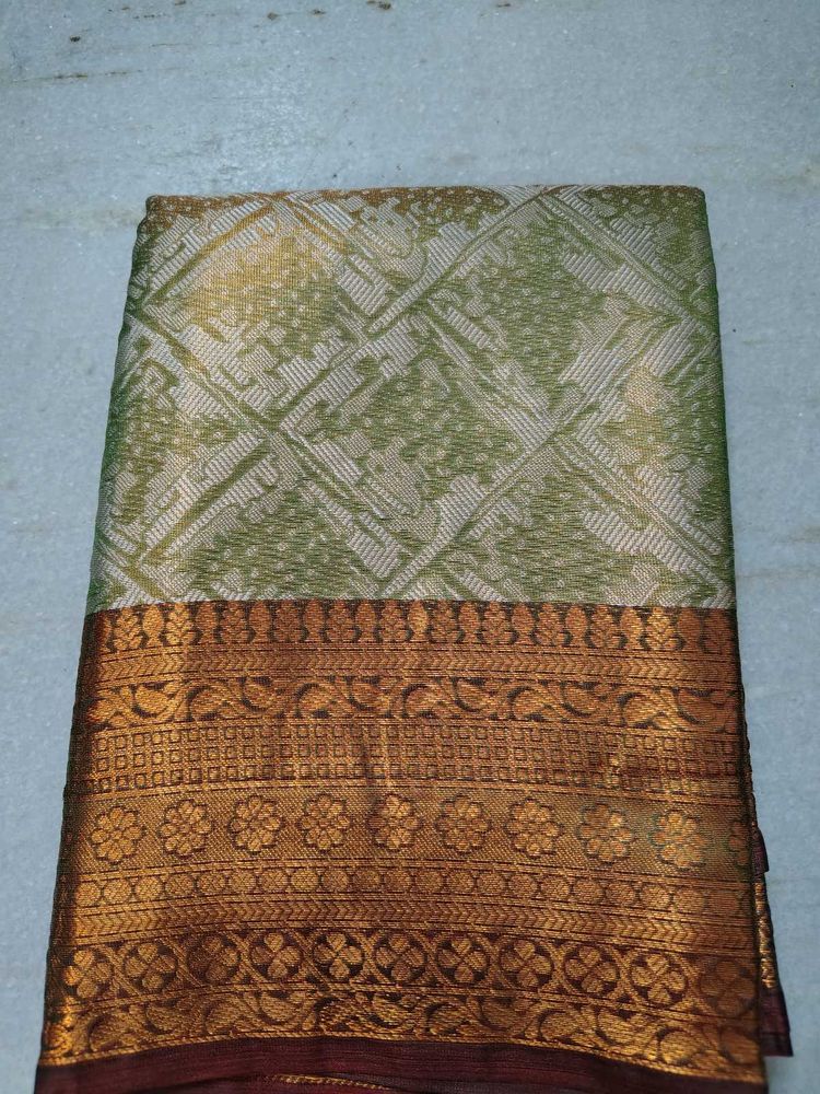 pure tissue kanjeevaram saree
