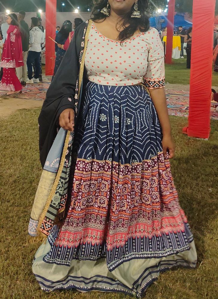 Dandiya- Printed Lehenga Choli Set