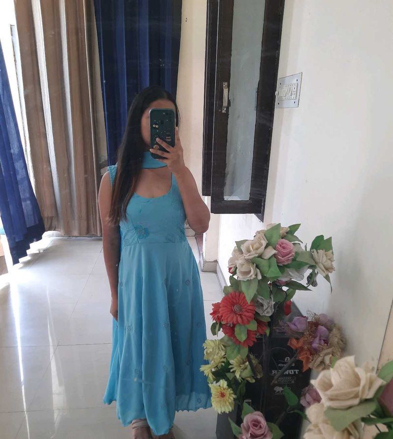 Beautiful Blue Ethnic Gown
