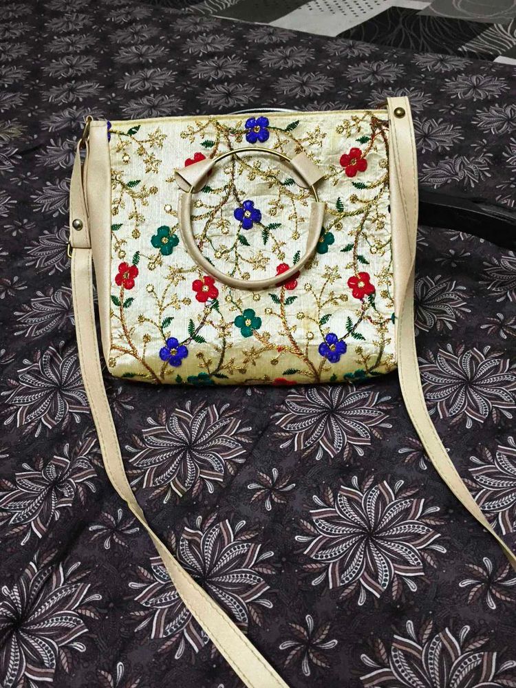 Embroidered Handbag