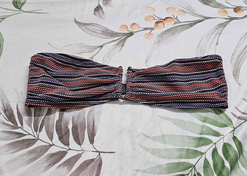 O'Neill Micro-Stripe Bandeau Bikini Top