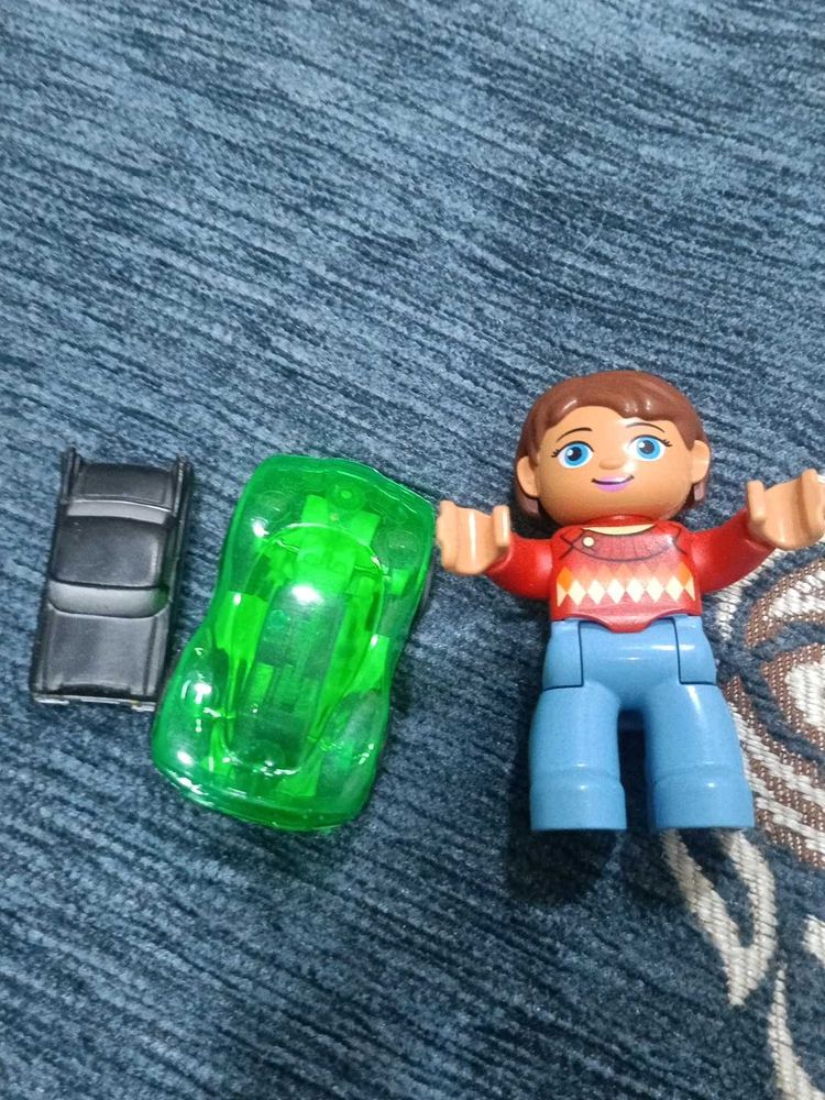 Toy Figure with Cars