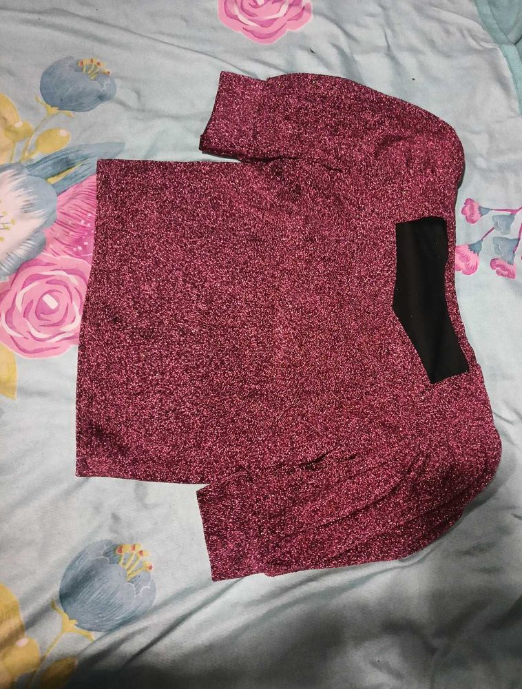 Stylish pink mix Sparkle Top