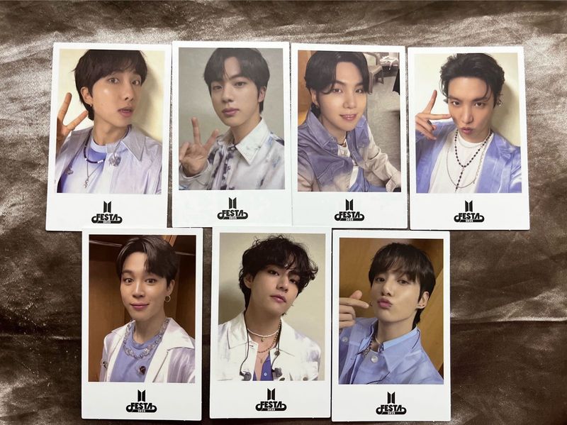 Official BTS Festa Photocard Set.