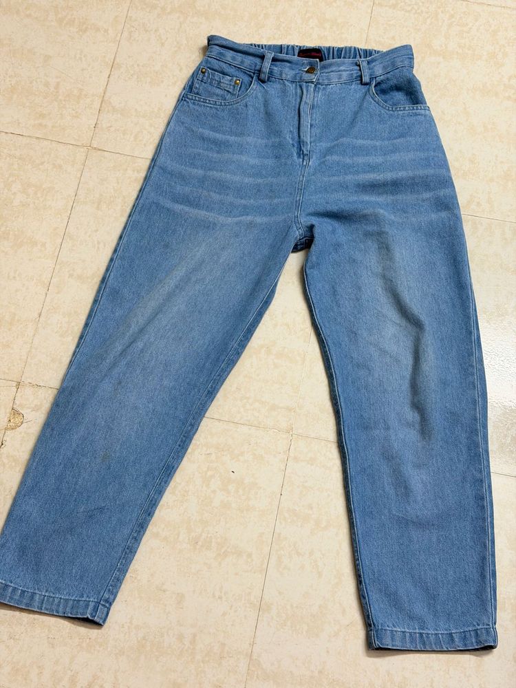 Light Wash Denim Jeans waist up to 26-28