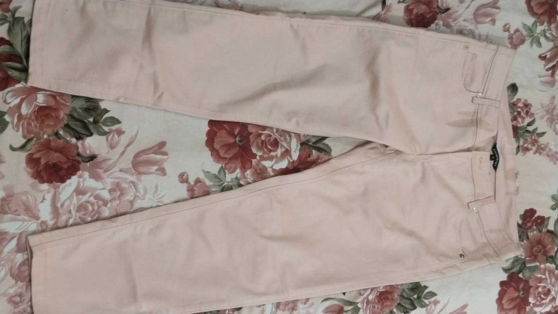 Light Pink Slim Fit Pants