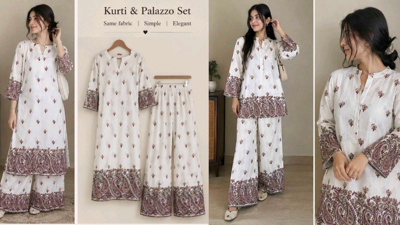 Kurta Palazo and Cord Set Fabric