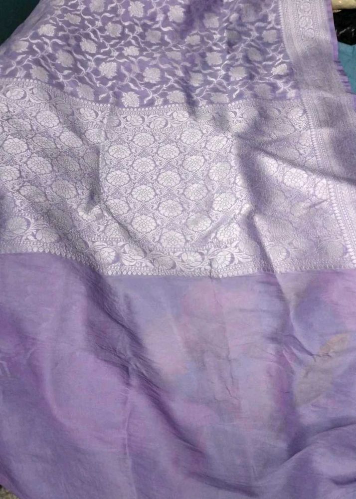Elegant Purple Banarasi Silk Saree