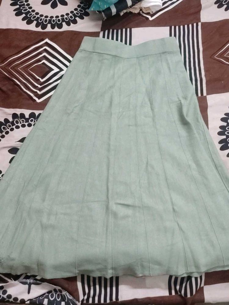 Flowy Mint Green Skirt