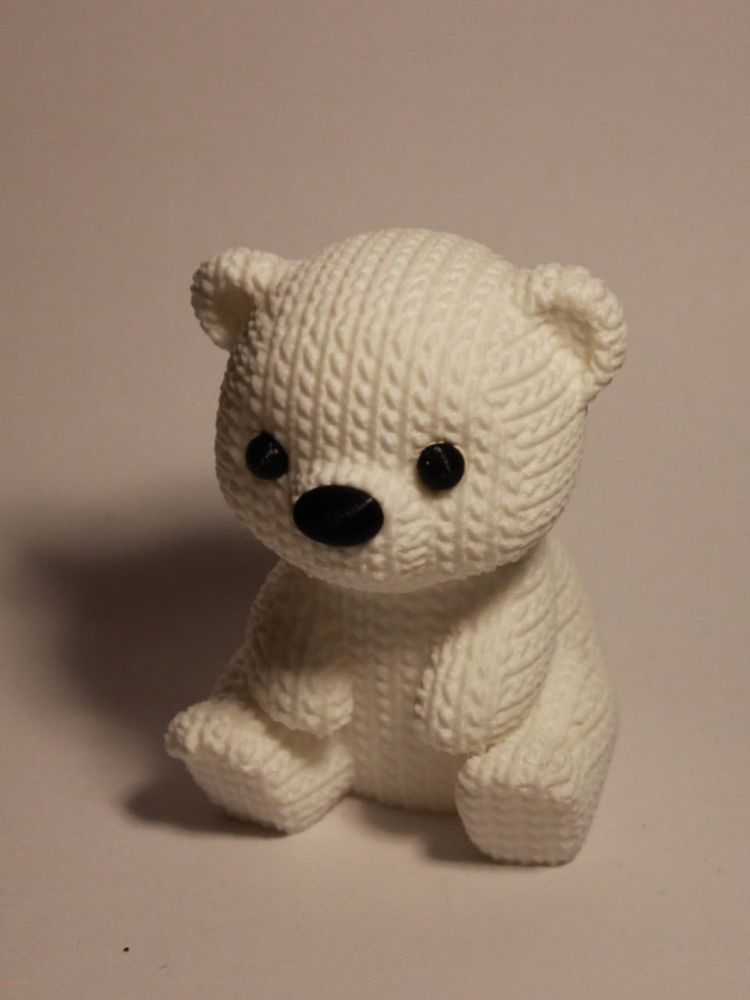 Luxe 3D Teddy Bear Figurine