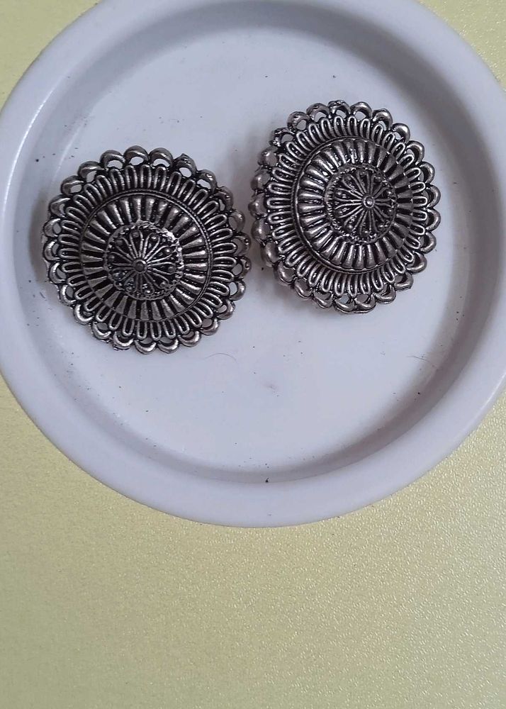 Oxidized Silver earrings combo