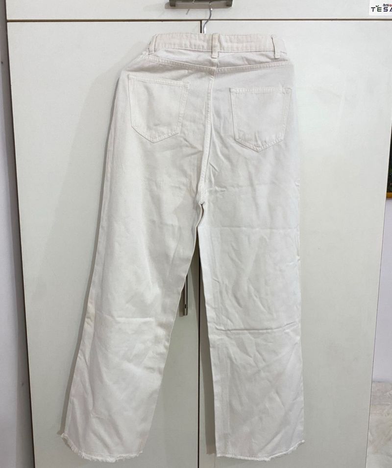 Off white Wide Leg Jeans