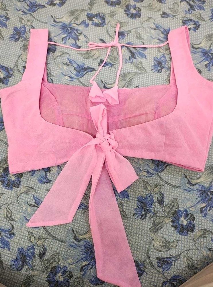 knotted blouse padded